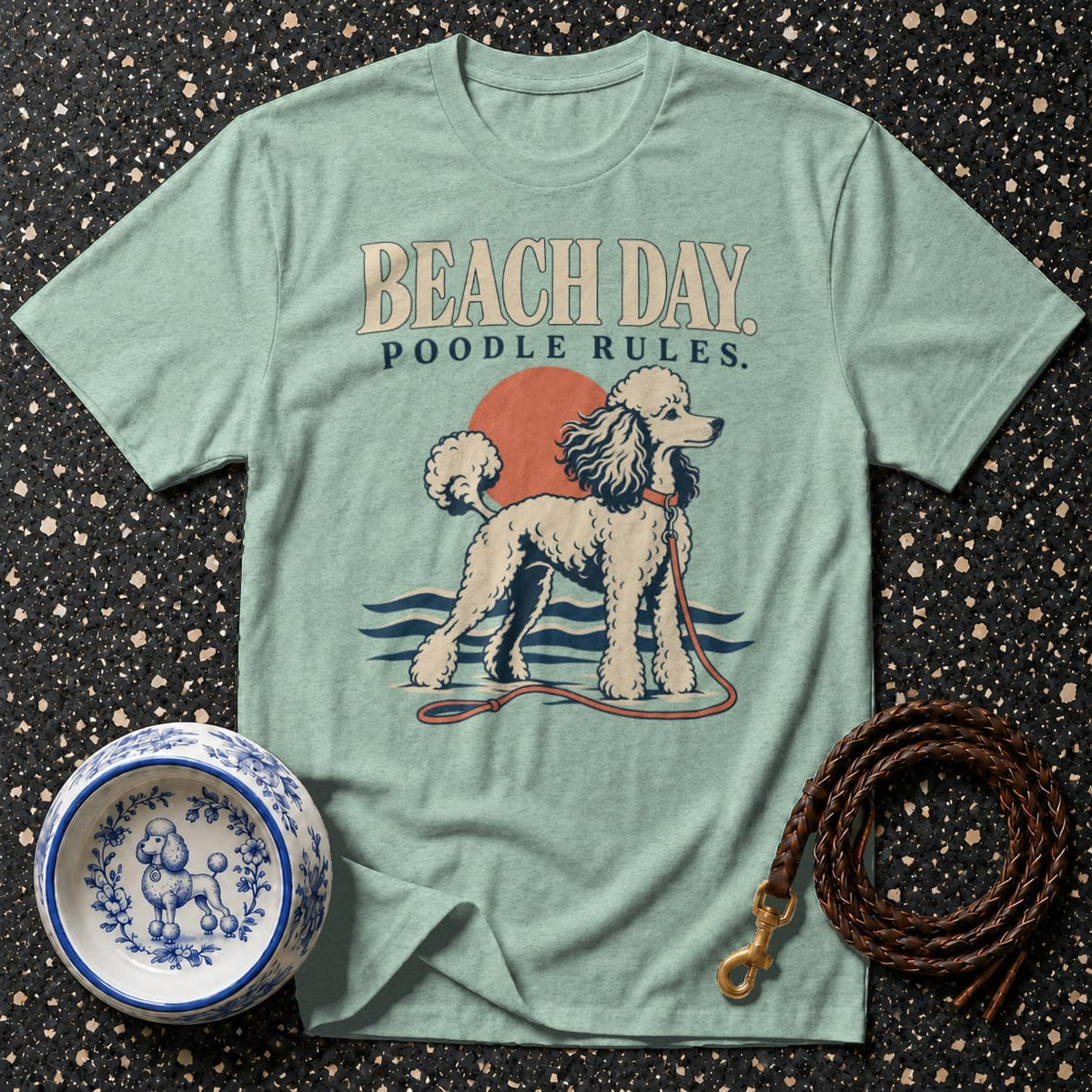 T-shirt Beach Day Poodle Rules T-Shirt Beach Day Poodle Rules T-Shirt | Premium Dog Apparel