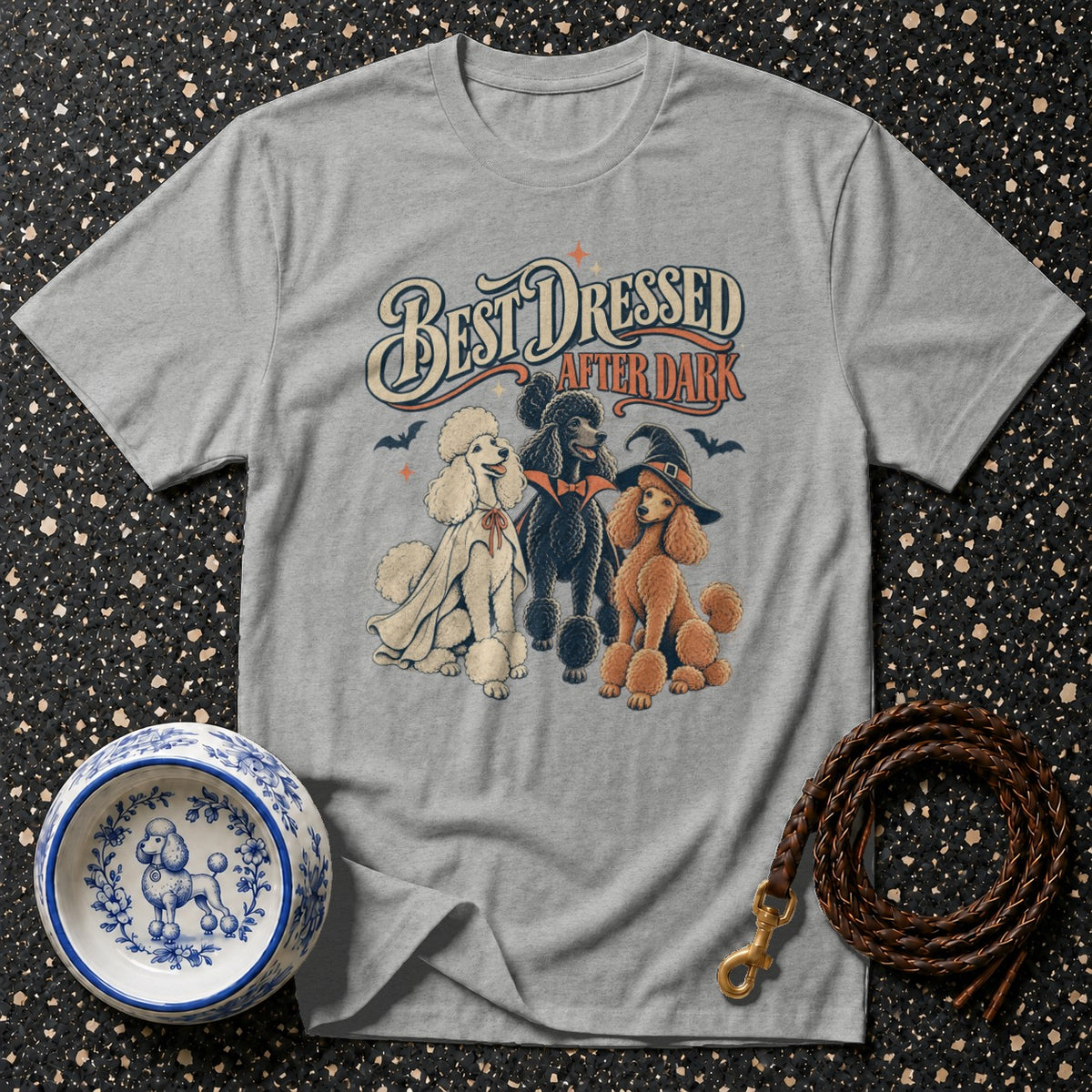 Best Dressed After Dark Poodle T-Shirt