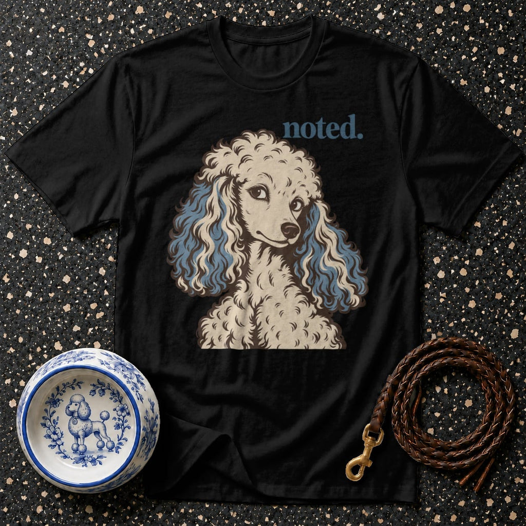 T-shirt Noted Sassy Poodle T-Shirt Noted Poodle Graphic T-Shirt | Vintage Dog Tee