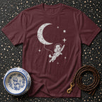 T-shirt Lunar Poodle Explorer T-Shirt Astronaut Poodle T-Shirt | Whimsical Dog Apparel