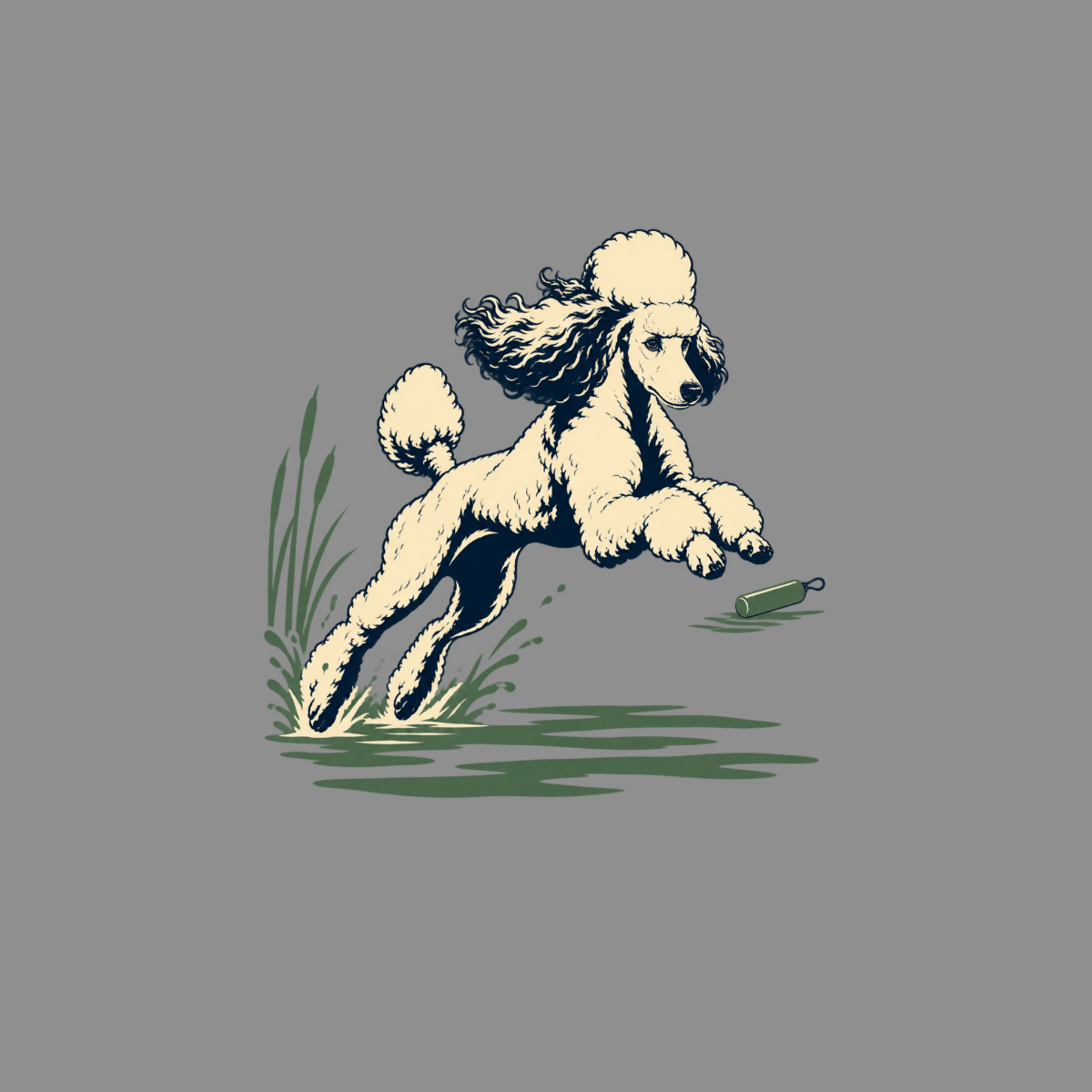 T-shirt Vintage Water Retriever Poodle T-Shirt Vintage Poodle T-Shirt | Retro Dog Graphic Tee