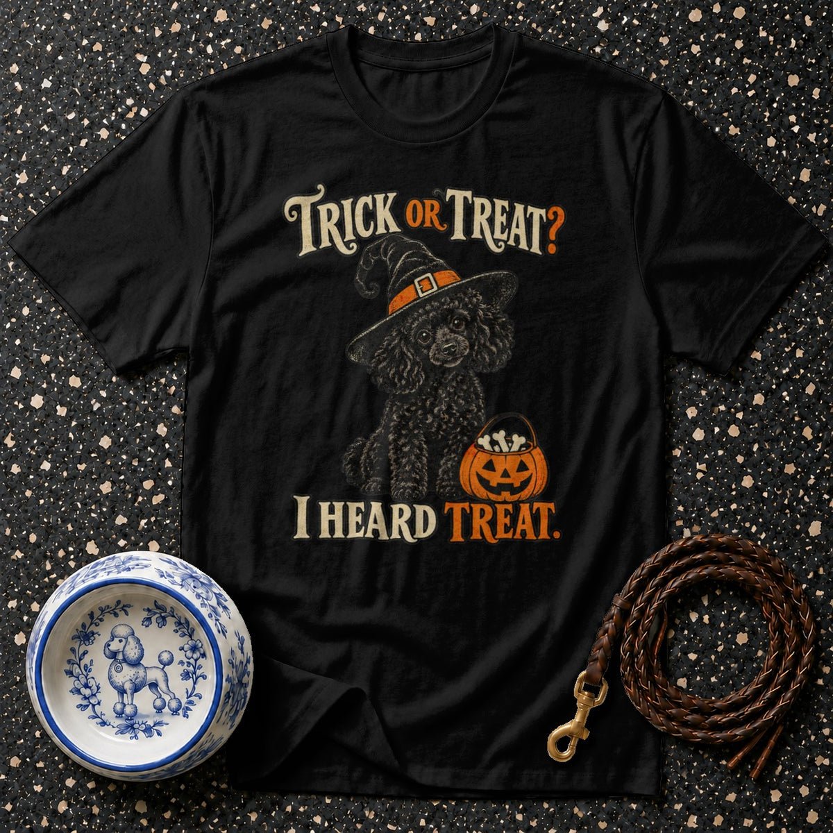 Trick Or Treat Poodle T-Shirt