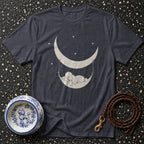 T-shirt Celestial Poodle Slumber T-Shirt Poodle in Moon Hammock T-Shirt | Dreamy Dog Apparel