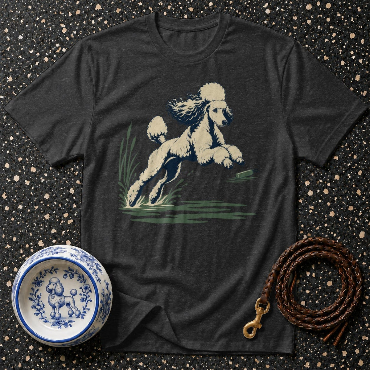 T-shirt Vintage Water Retriever Poodle T-Shirt Vintage Poodle T-Shirt | Retro Dog Graphic Tee