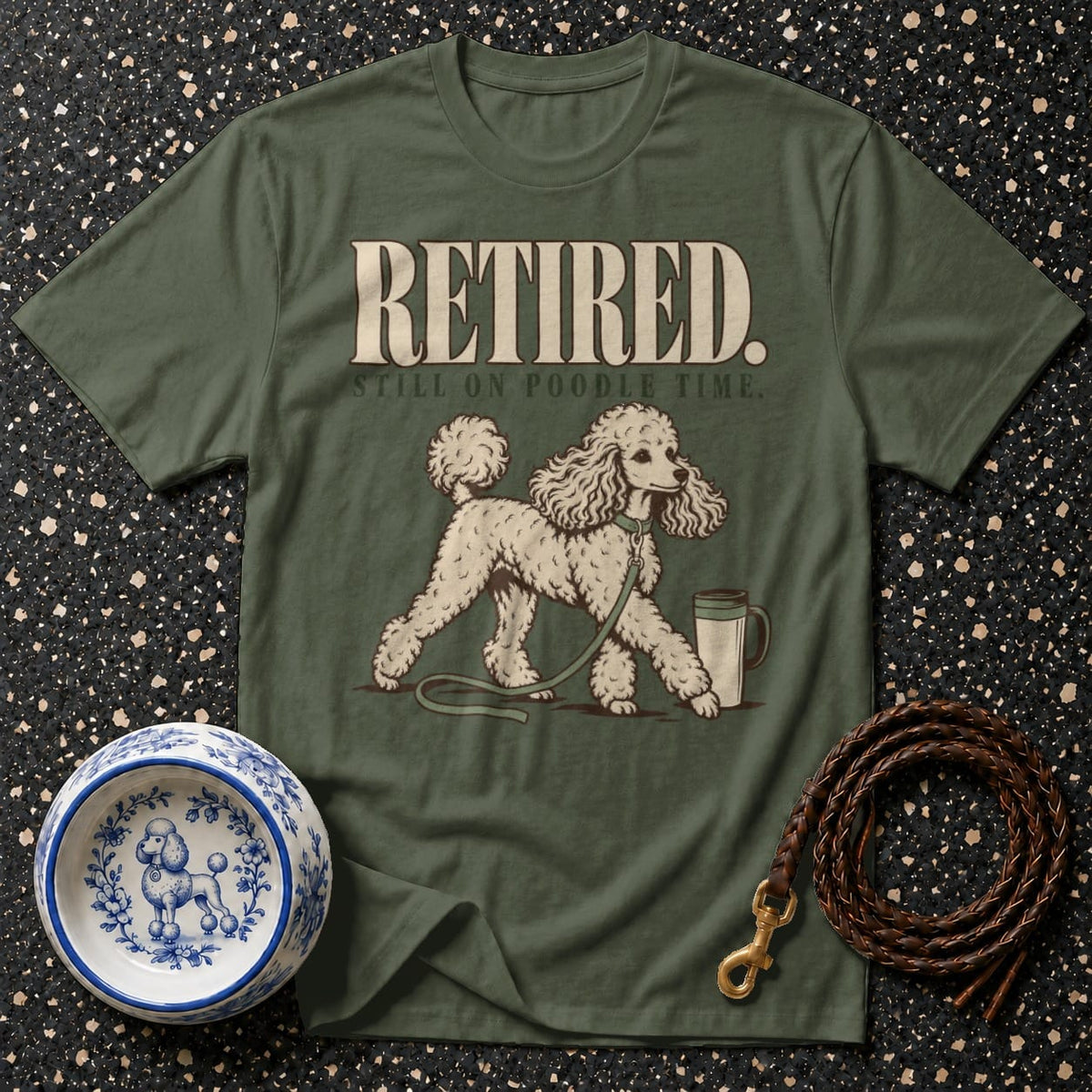 T-shirt Retired On Poodle Time T-Shirt Retired Poodle T-Shirt | Poodle Mom Gift