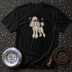 T-shirt Chic Heart Glasses Poodle T-Shirt Poodle Heart Sunglasses T-Shirt | Premium Dog Apparel