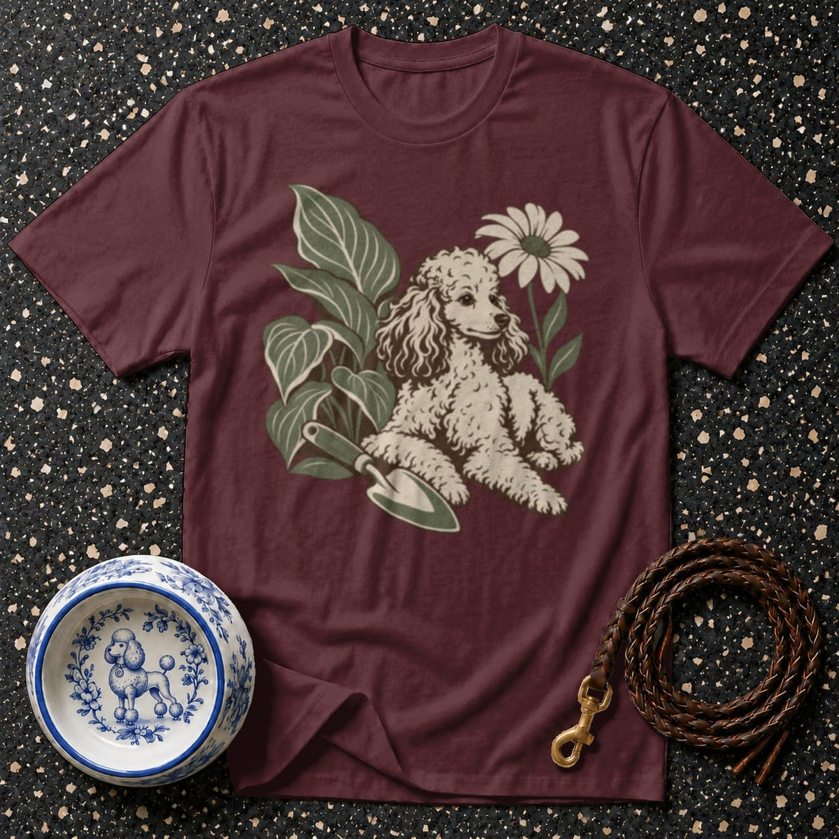 T-shirt Botanical Poodle Garden T-Shirt Poodle Garden T-Shirt | Premium Dog Apparel