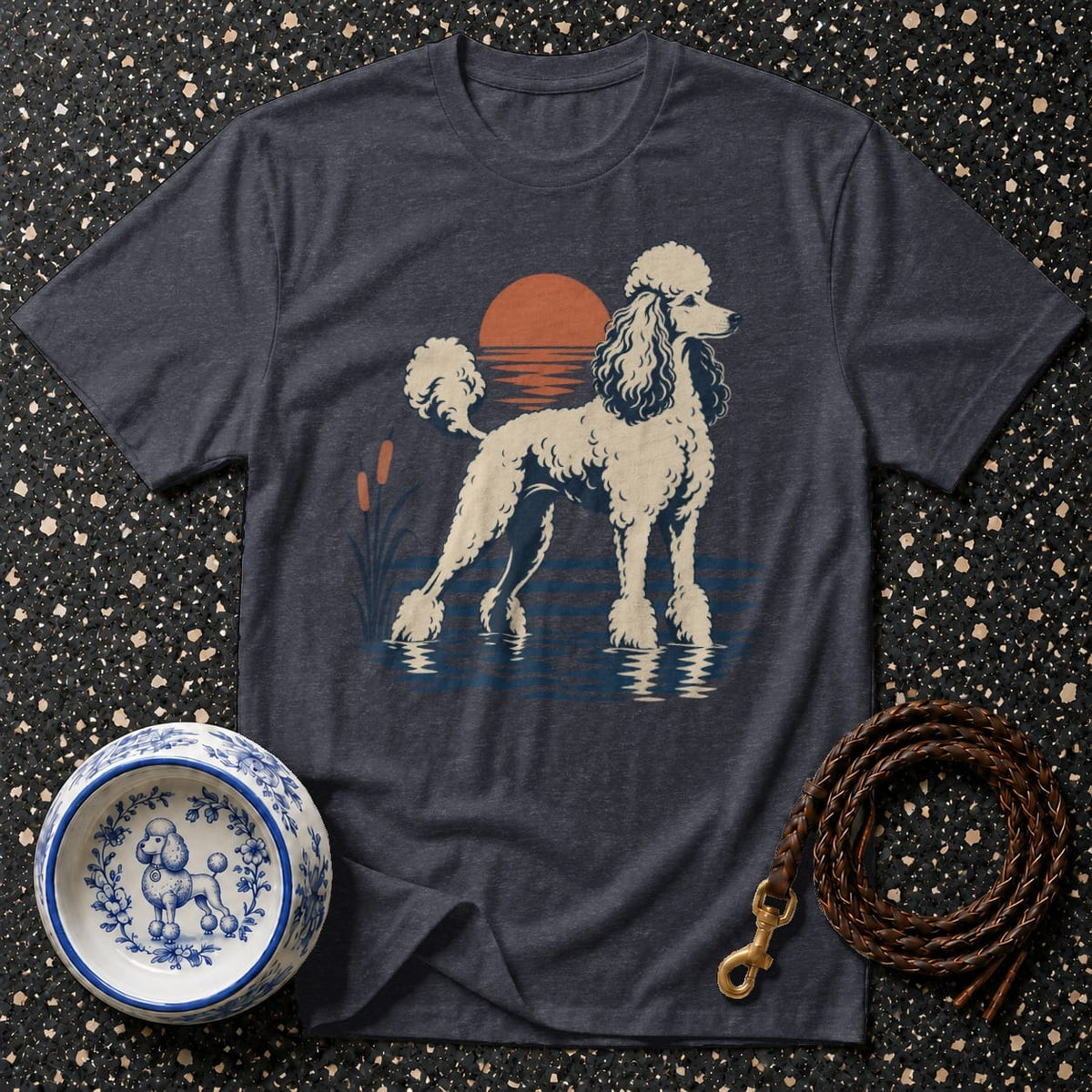 T-shirt Sunset Poodle Heritage T-Shirt Poodle Sunset T-Shirt | Premium Dog Apparel