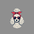 Retro Poodle Chic T-Shirt Poodle with Sunglasses T-Shirt | Cute Dog Apparel