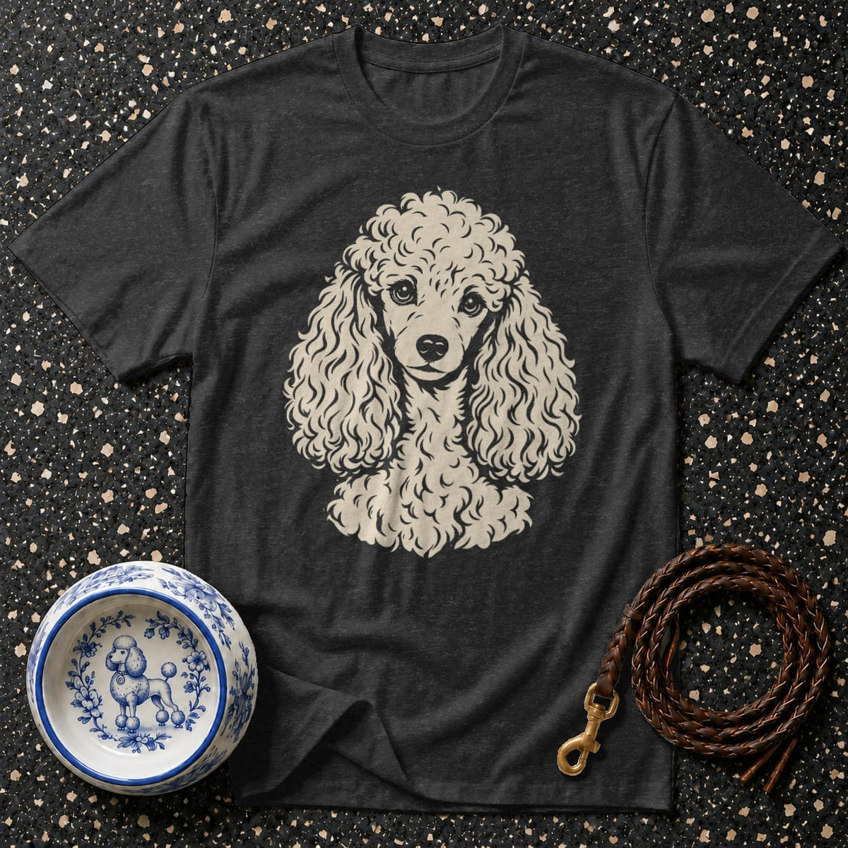 T-shirt Chic Poodle Portrait T-Shirt Poodle Portrait T-Shirt | Premium Dog Apparel