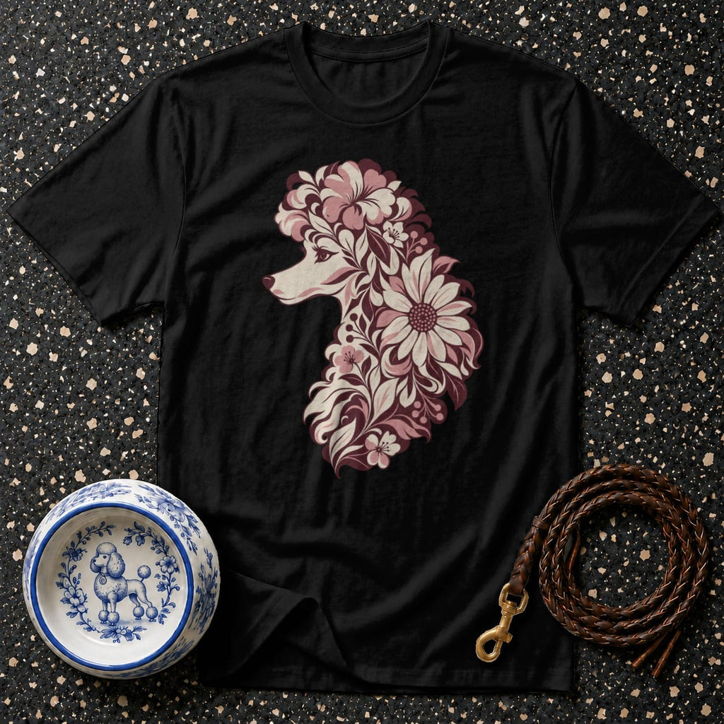 T-shirt Botanical Floral Poodle T-Shirt Floral Poodle T-Shirt | Premium Dog Apparel
