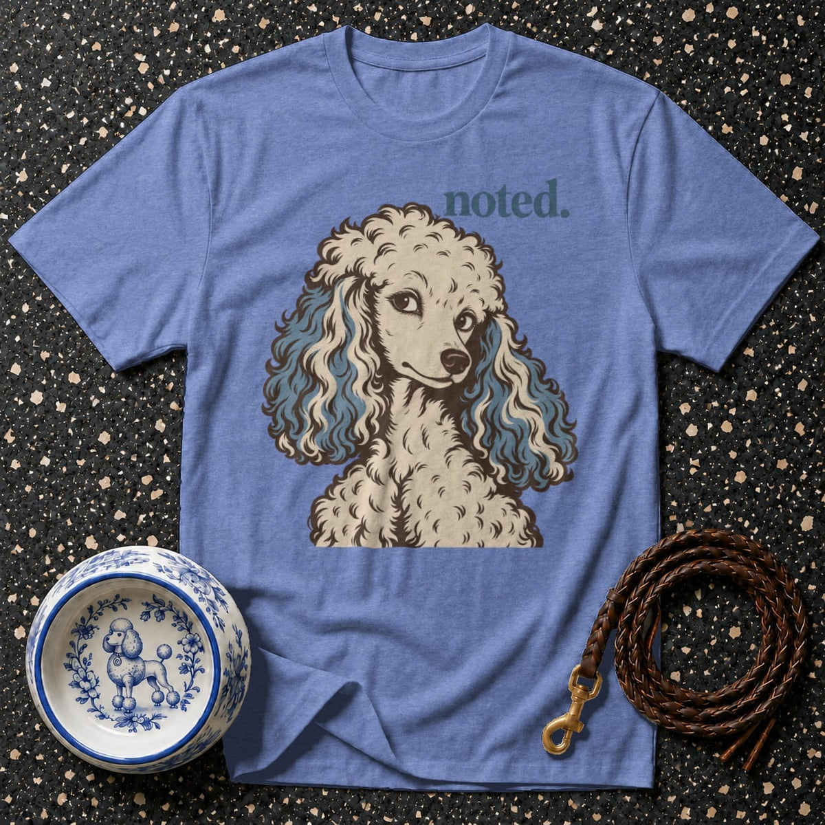 T-shirt Noted Sassy Poodle T-Shirt Noted Poodle Graphic T-Shirt | Vintage Dog Tee