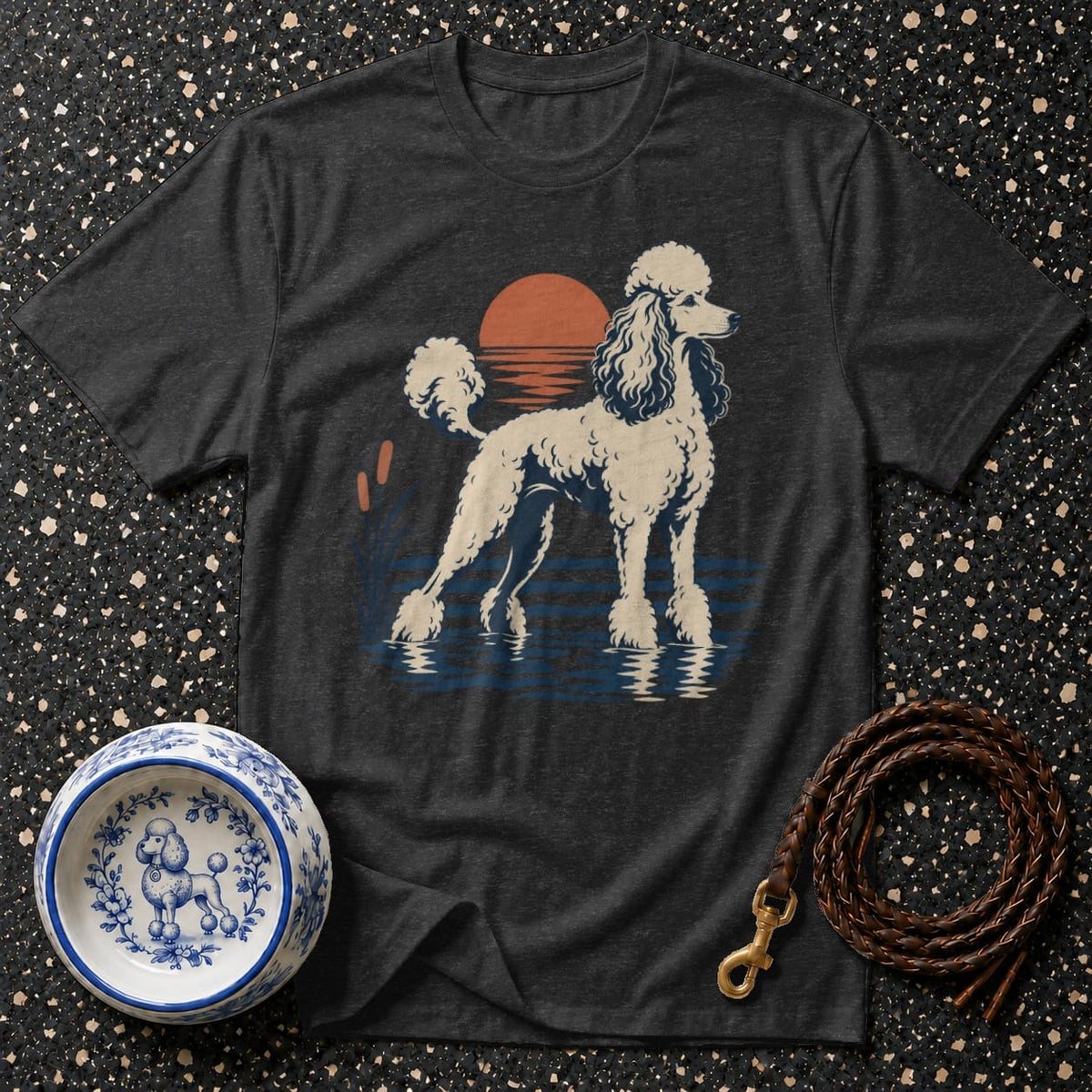T-shirt Sunset Poodle Heritage T-Shirt Poodle Sunset T-Shirt | Premium Dog Apparel