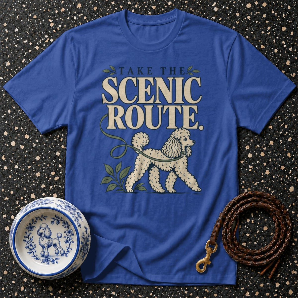 T-shirt Take The Scenic Route Poodle T-Shirt Take the Scenic Route Poodle T-Shirt | Premium Apparel