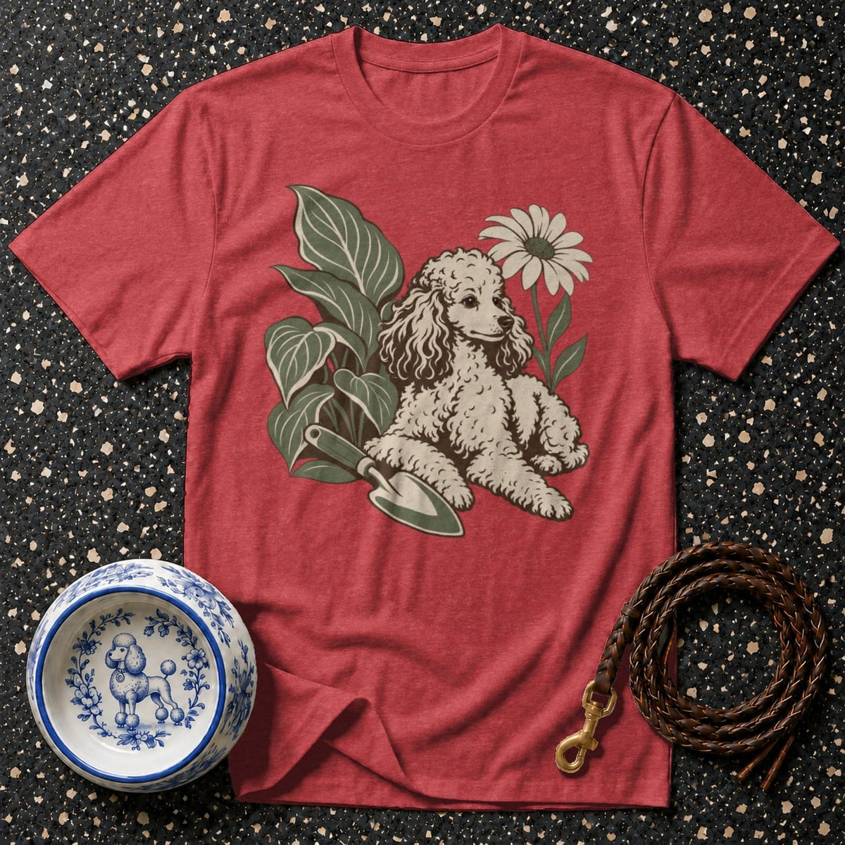 T-shirt Botanical Poodle Garden T-Shirt Poodle Garden T-Shirt | Premium Dog Apparel