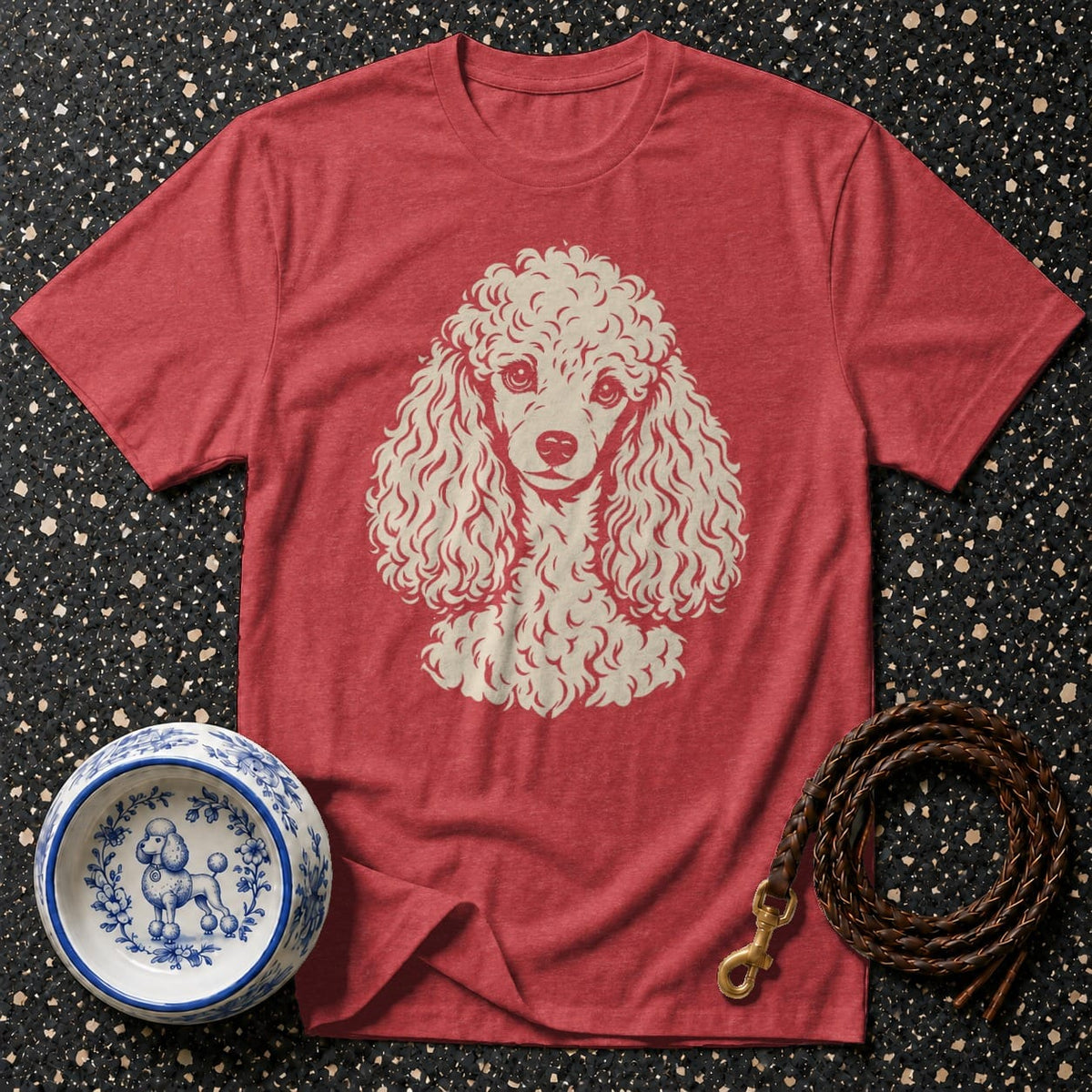 T-shirt Chic Poodle Portrait T-Shirt Poodle Portrait T-Shirt | Premium Dog Apparel