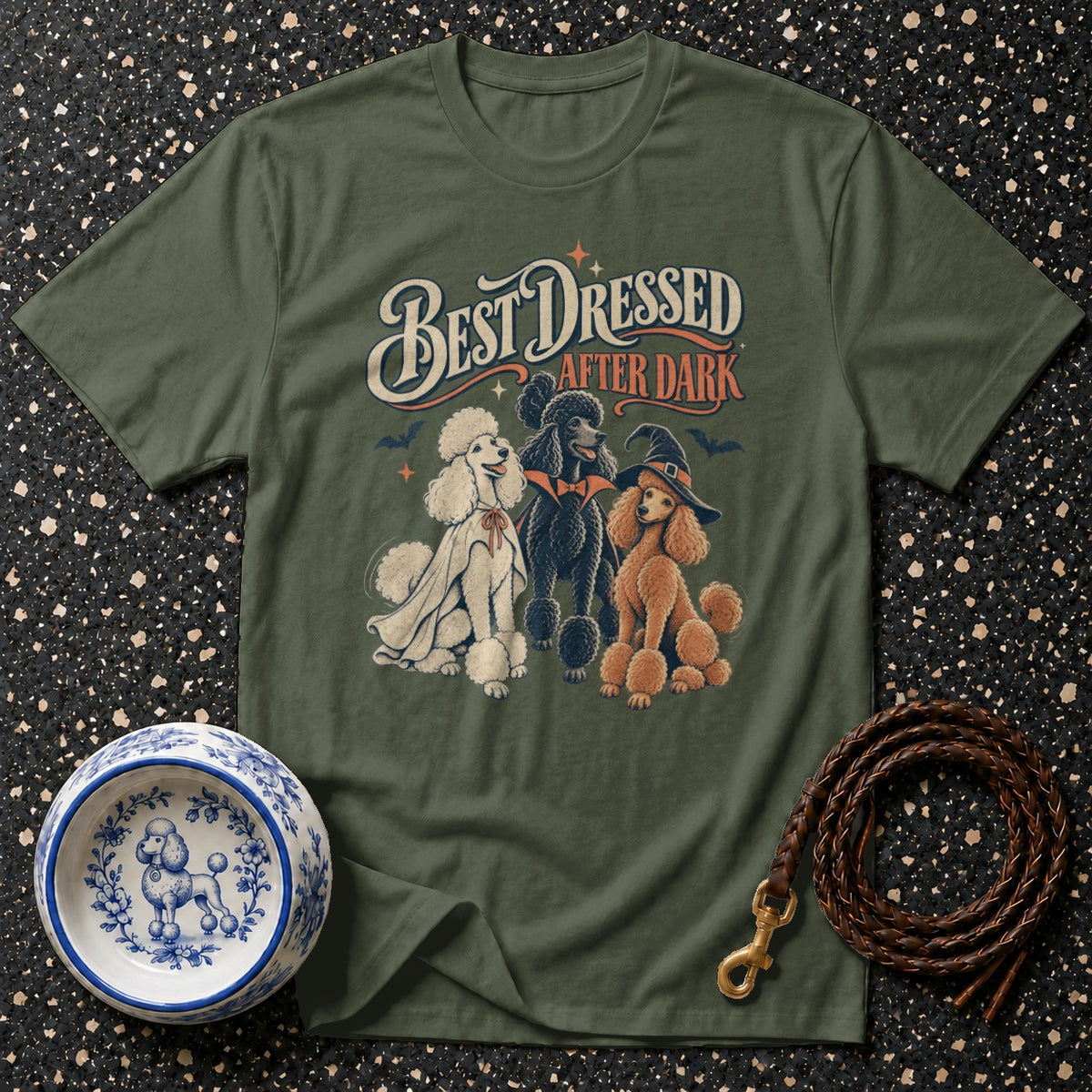 Best Dressed After Dark Poodle T-Shirt