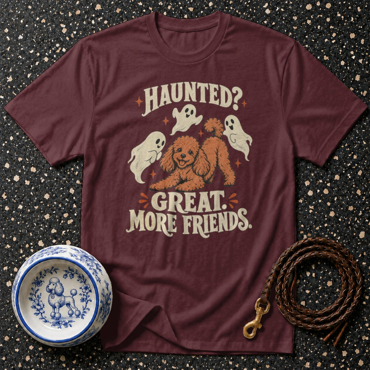 Haunted Poodle Friends T-Shirt