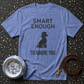 Poodle 'Smart Enough' Attitude Graphic Tee Smart Enough Poodle T-Shirt | Funny Dog Apparel