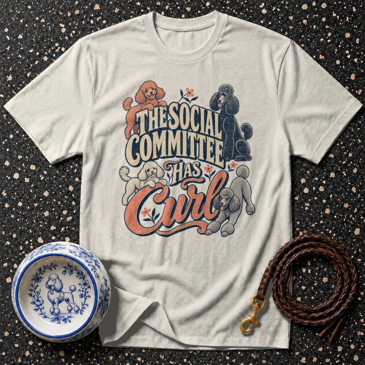 Social Committee Poodle T-Shirt