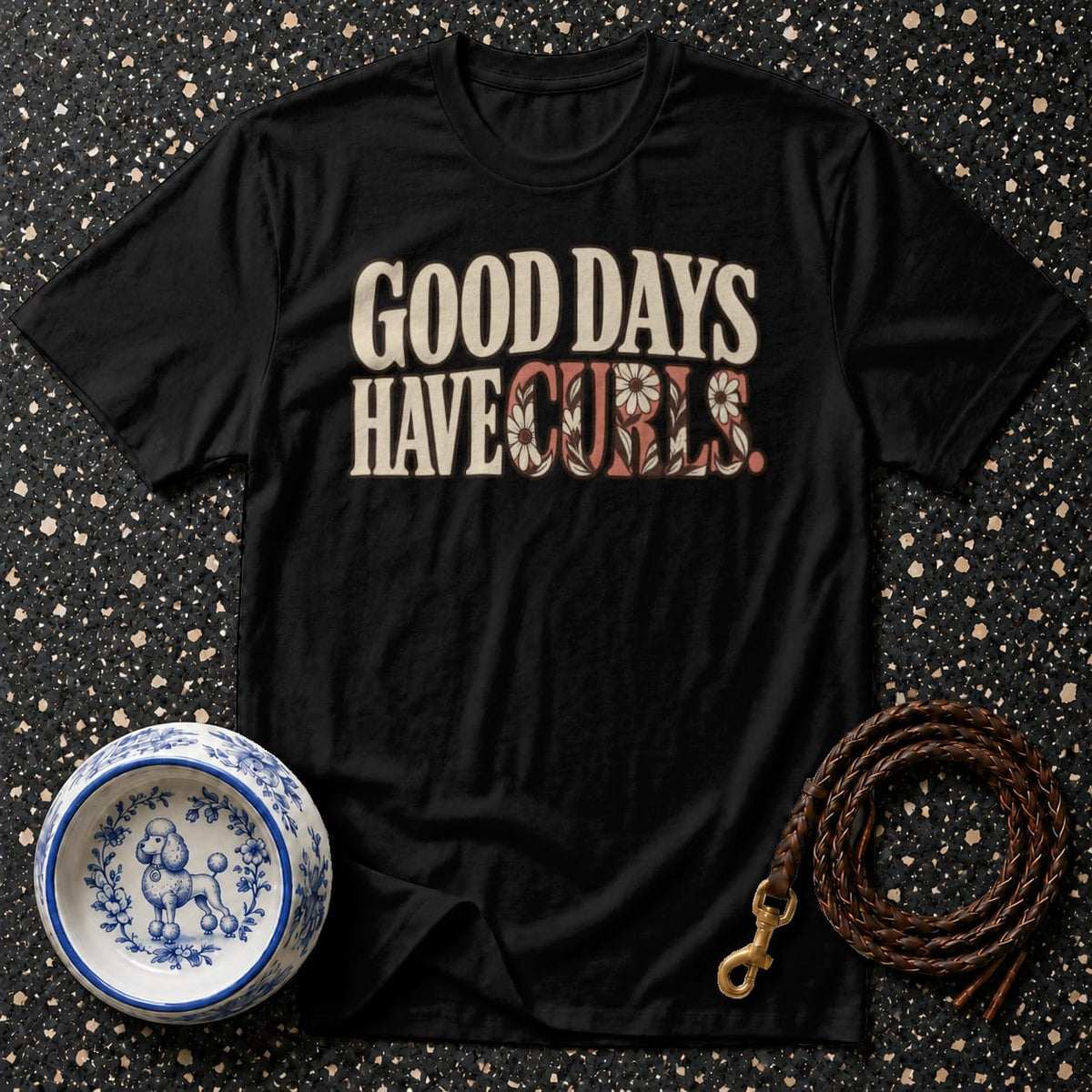 T-shirt Good Days Have Curls T-Shirt Good Days Have Curls T-Shirt | Poodle Lover Apparel