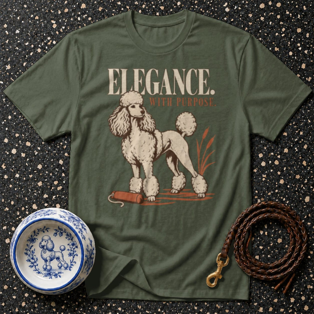 T-shirt Elegance With Purpose Poodle T-Shirt Poodle "Elegance with Purpose" T-Shirt | Premium Apparel