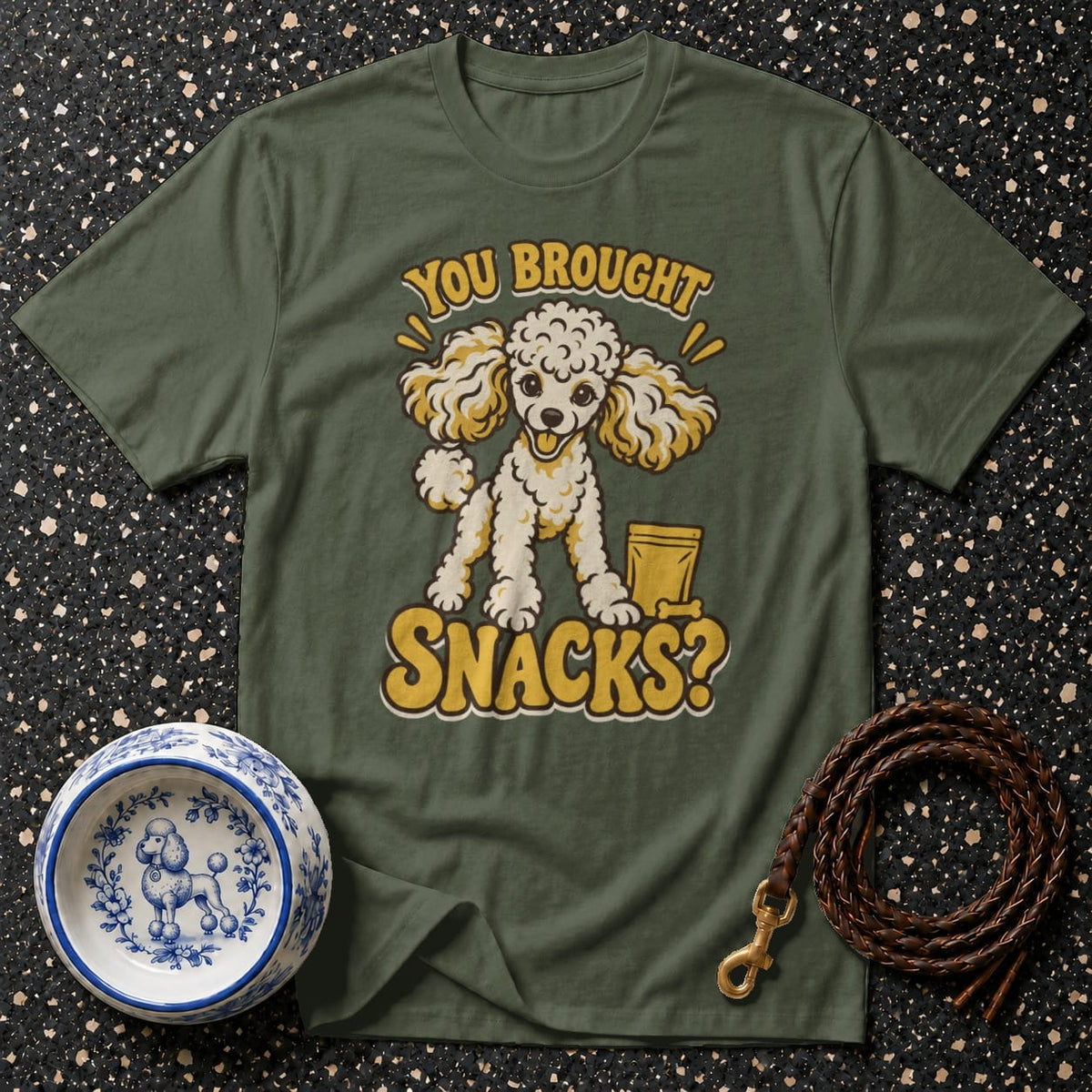 T-shirt Retro Poodle Snacks T-Shirt You Brought Snacks? Poodle T-Shirt | Premium Dog Apparel