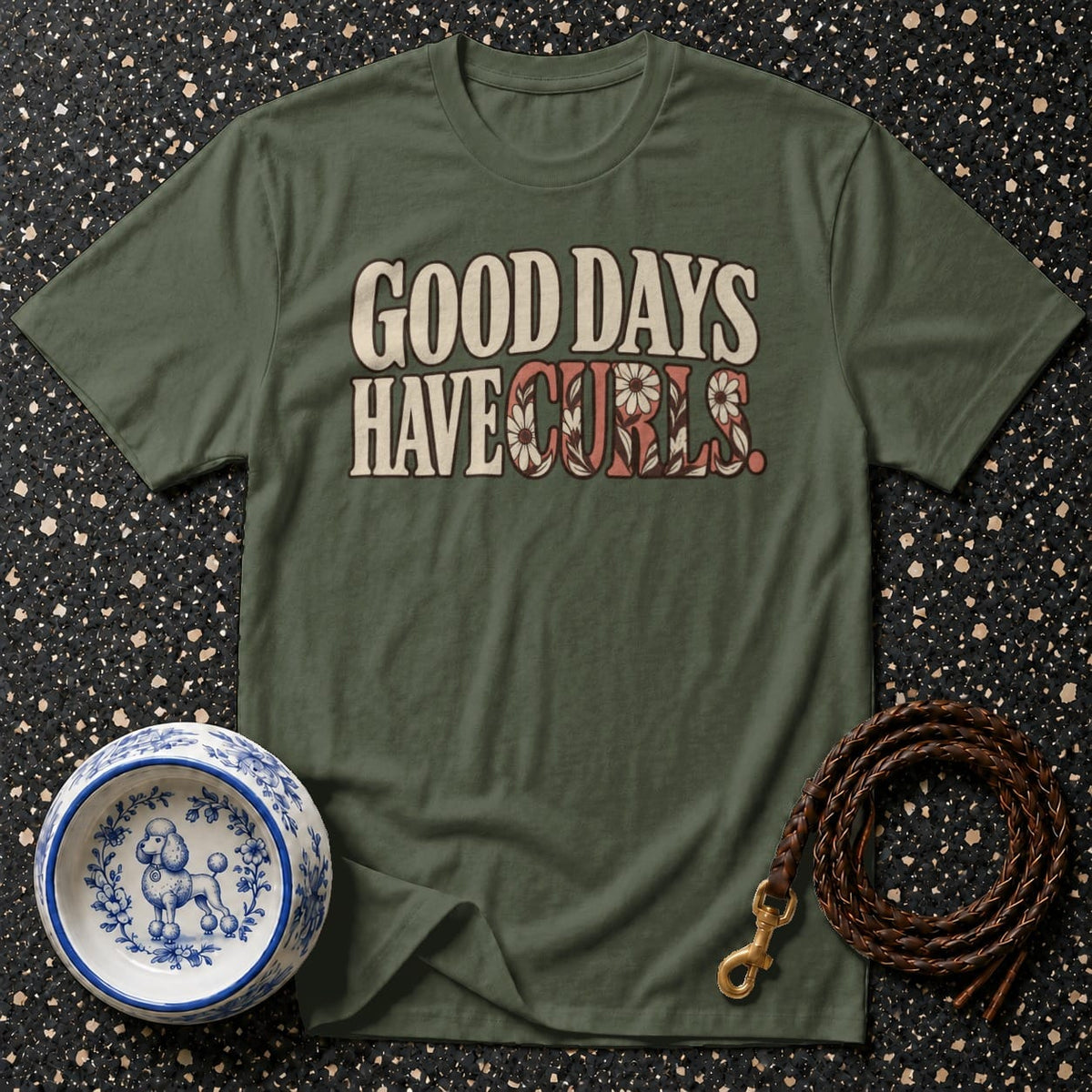 T-shirt Good Days Have Curls T-Shirt Good Days Have Curls T-Shirt | Poodle Lover Apparel