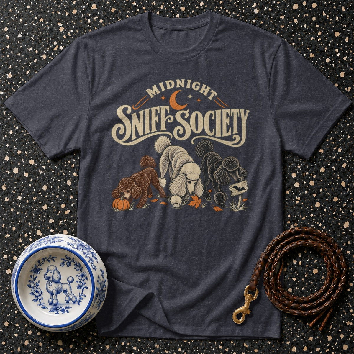 Midnight Sniff Society Poodle T-Shirt