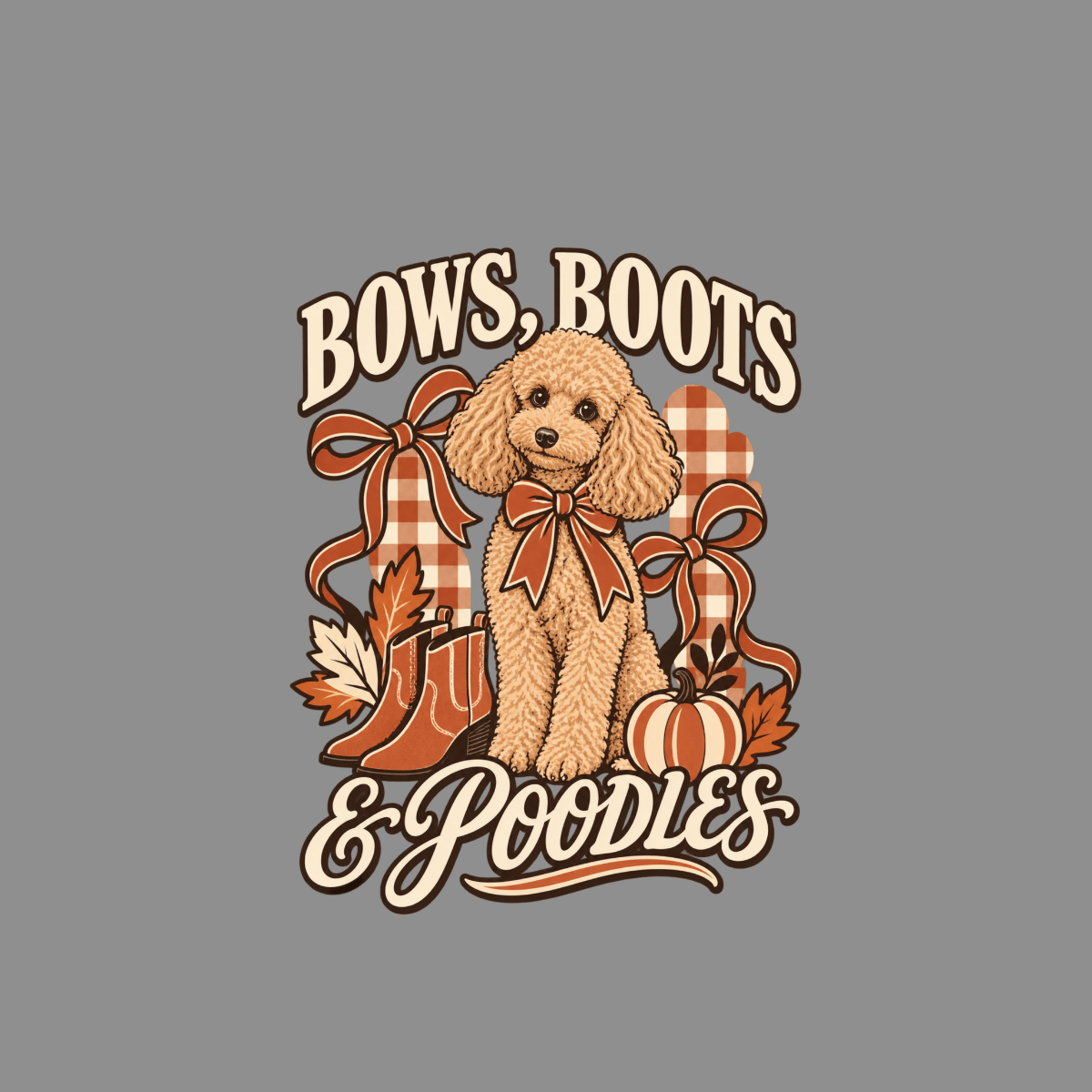 T-shirt Bows Boots and Poodles T-Shirt Poodle T-Shirt | Bows Boots Poodles