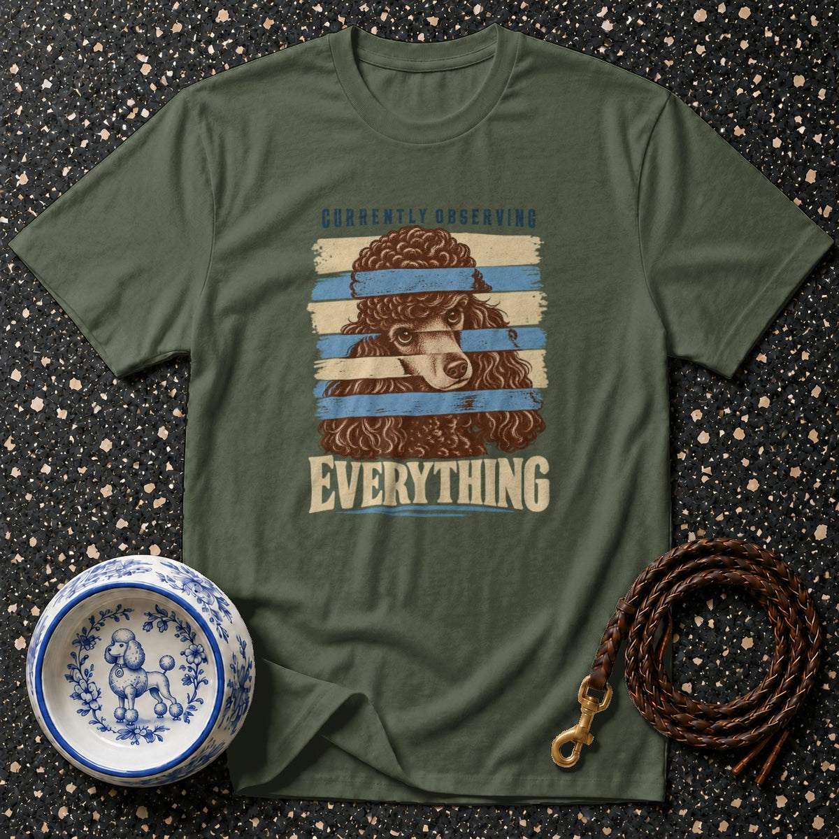 Observant Poodle Graphic T-Shirt