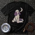 T-shirt Midnight Scholar Poodle T-Shirt Poodle Reading T-Shirt | Dreamy Dog Apparel