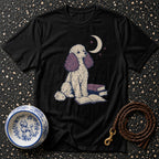 T-shirt Midnight Scholar Poodle T-Shirt Poodle Reading T-Shirt | Dreamy Dog Apparel