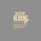 Selective Hearing Poodle T-Shirt Selective Hearing Dog T-Shirt | Premium Pet Apparel