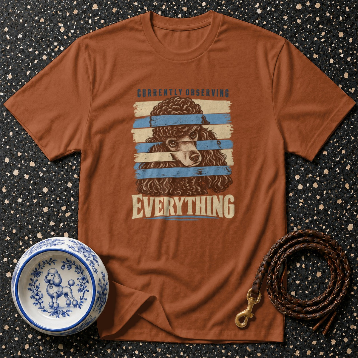 Observant Poodle Graphic T-Shirt