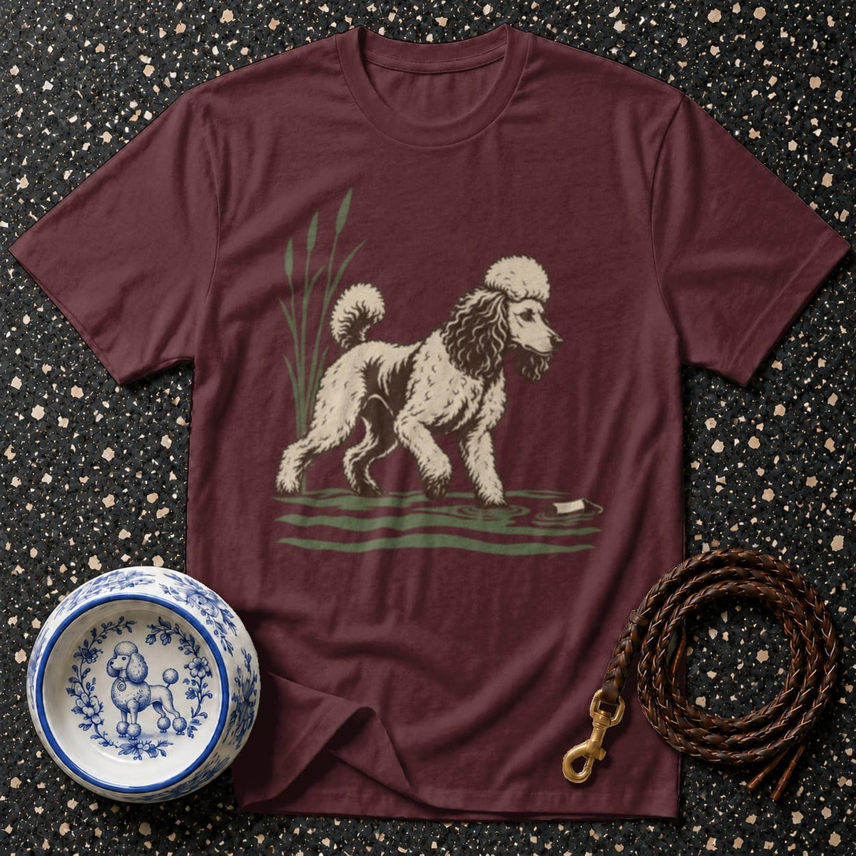 T-shirt Vintage Sporting Poodle T-Shirt Poodle T-Shirt | Premium Dog Apparel