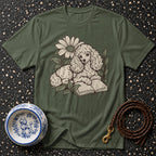T-shirt Botanical Reading Poodle T-Shirt Poodle Reading T-Shirt | Premium Dog Apparel