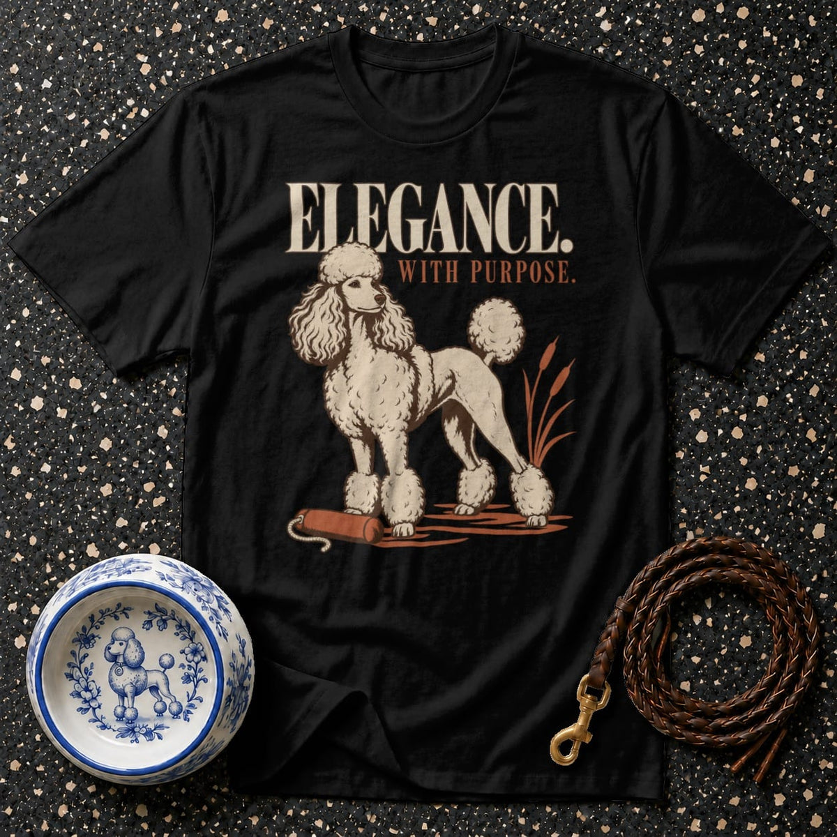 T-shirt Elegance With Purpose Poodle T-Shirt Poodle "Elegance with Purpose" T-Shirt | Premium Apparel