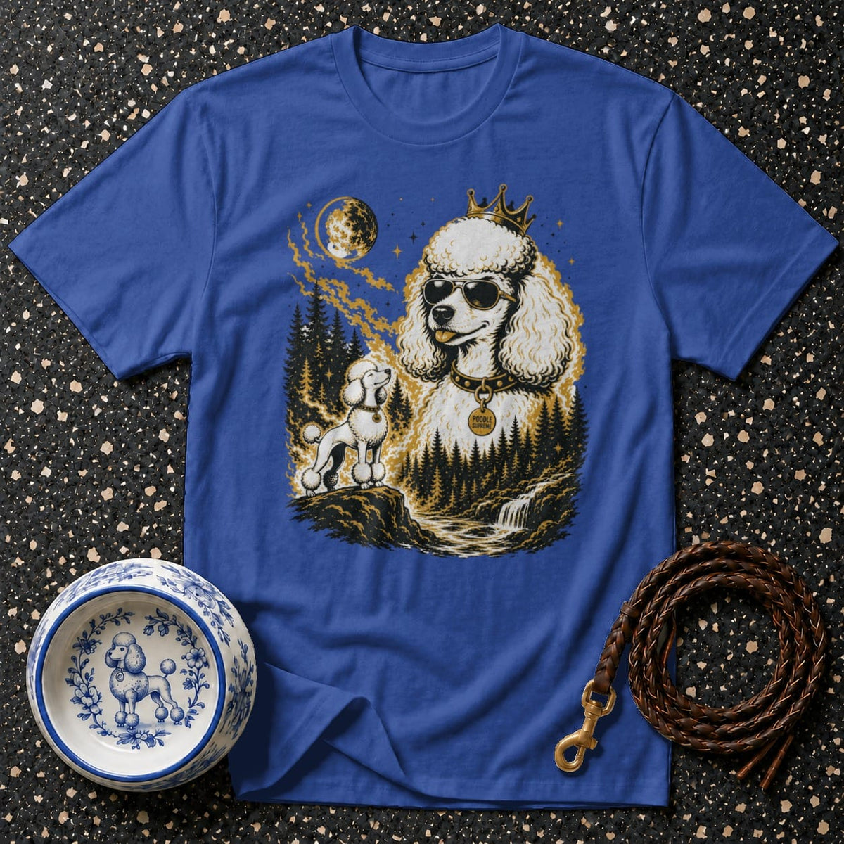 T-shirt Poodle Supreme Moon T-Shirt Poodle Supreme T-Shirt | Regal Canine Apparel
