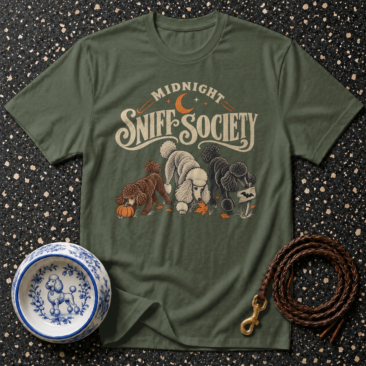 Midnight Sniff Society Poodle T-Shirt