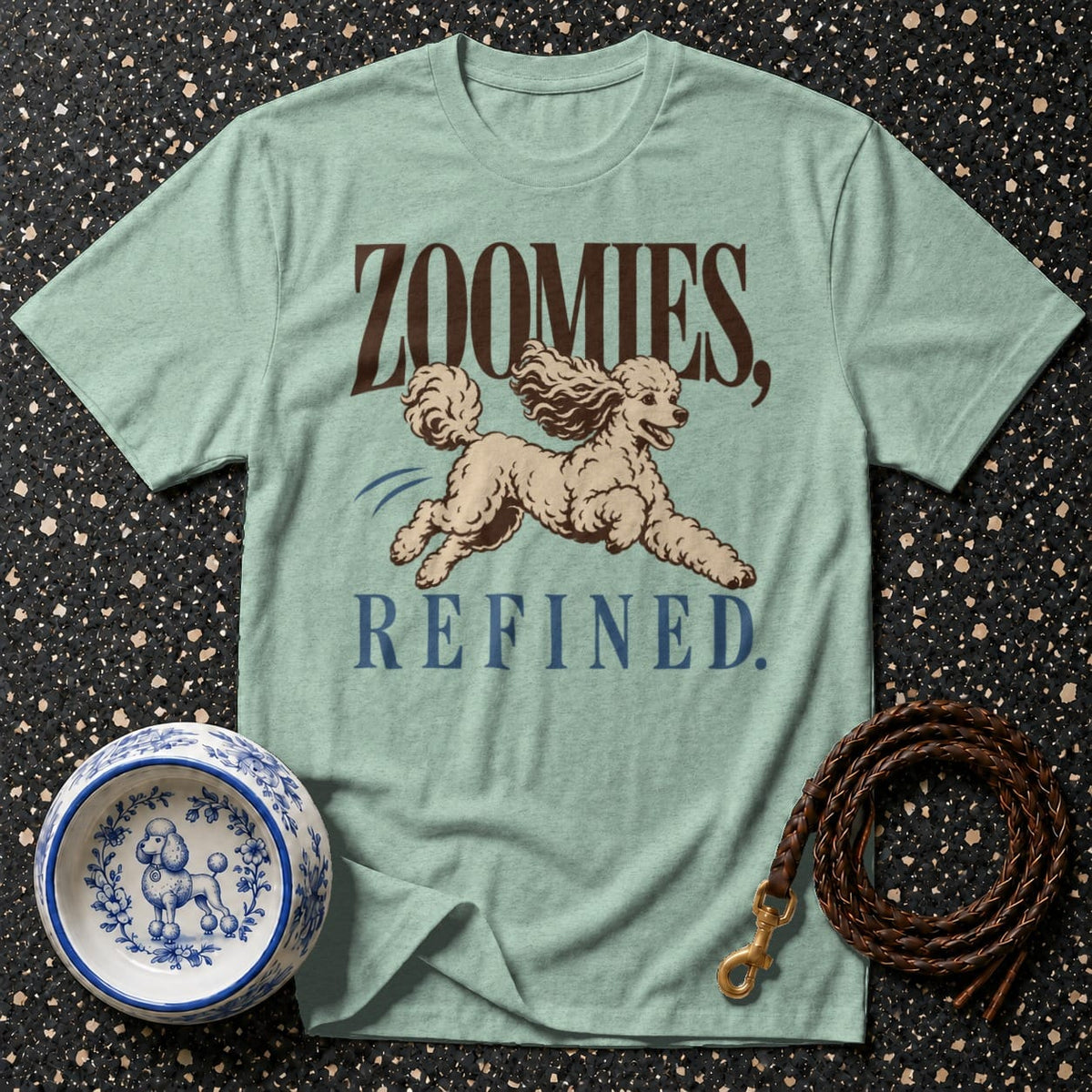 T-shirt Poodle Zoomies Refined T-Shirt Bella Canvas 3001 Color Chart | Snark & Curls