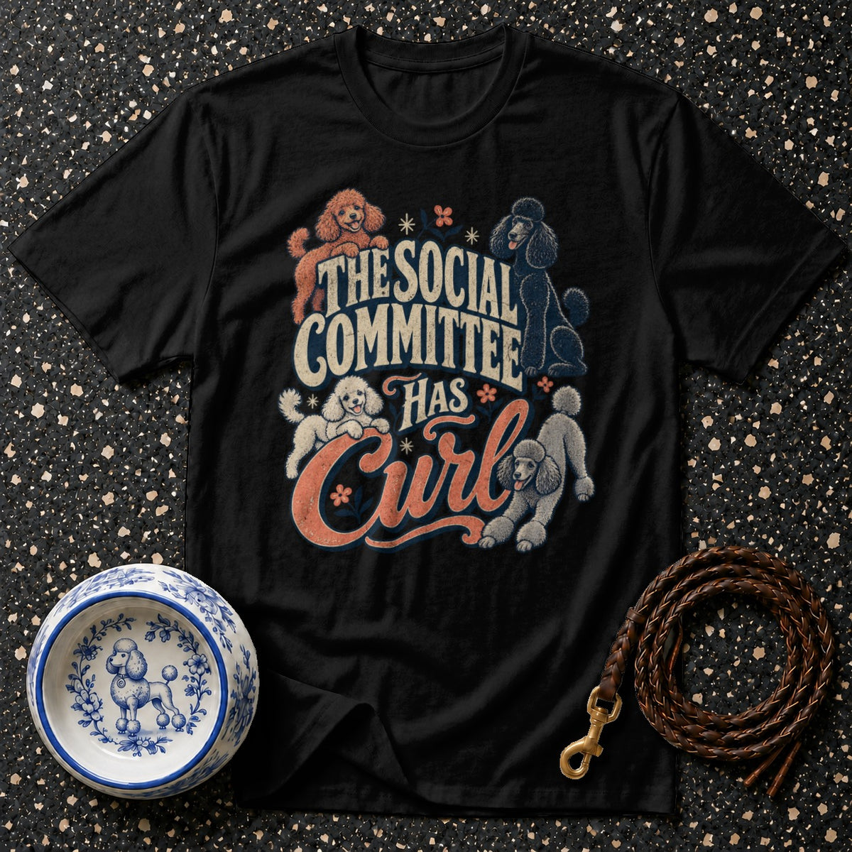 Social Committee Poodle T-Shirt