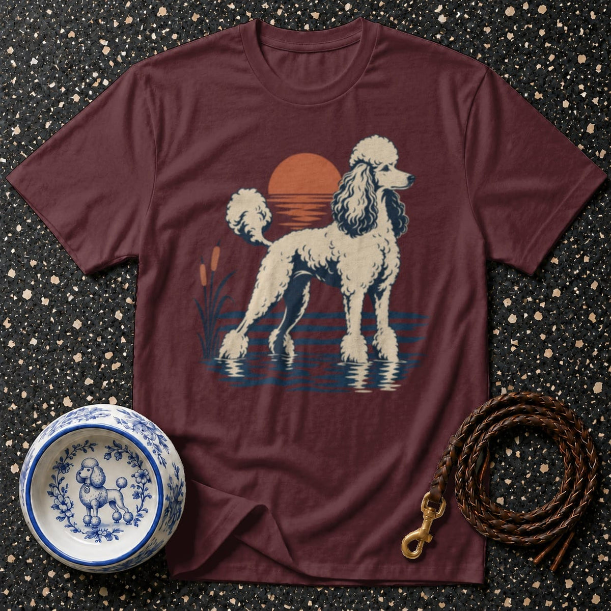T-shirt Sunset Poodle Heritage T-Shirt Poodle Sunset T-Shirt | Premium Dog Apparel