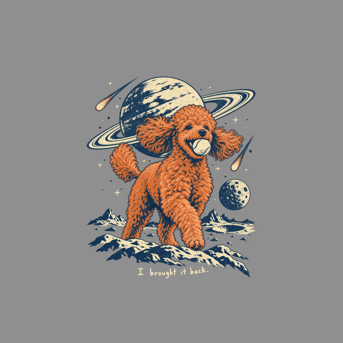 Cosmic Fetch Poodle T-Shirt