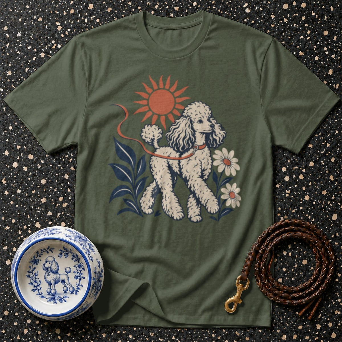 T-shirt Vintage Sunshine Poodle T-Shirt Vintage Poodle T-Shirt | Retro Dog Lover Apparel