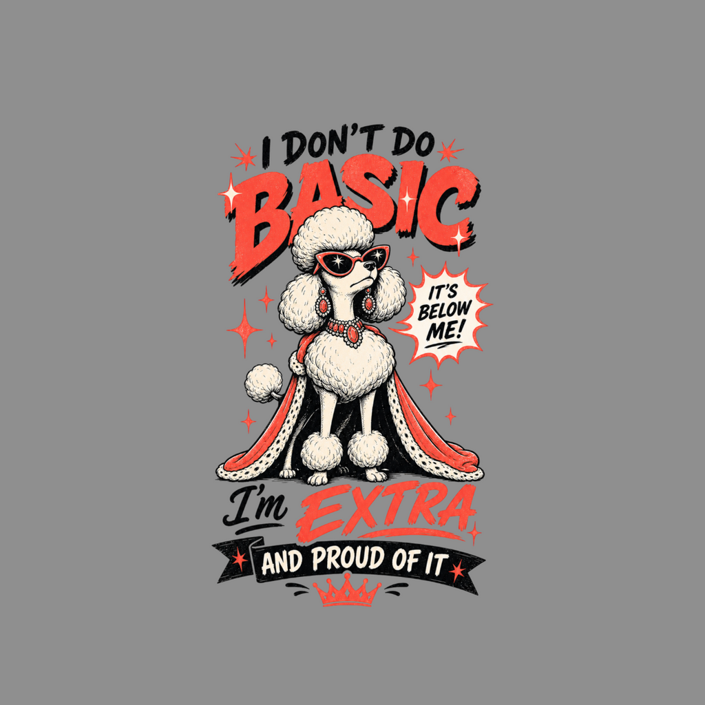 Poodle wearing