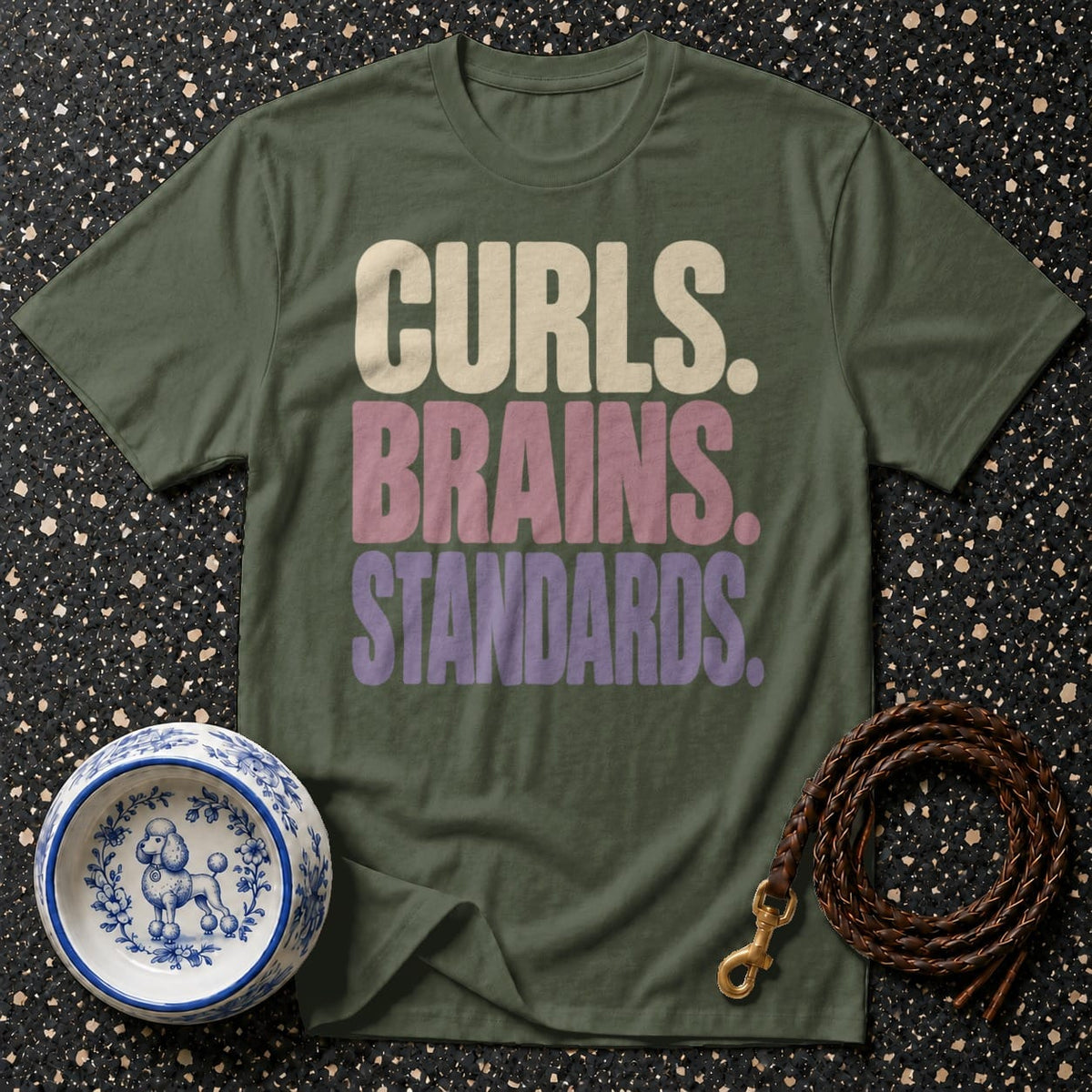 T-shirt Curls Brains Standards T-Shirt Curls Brains Standards T-Shirt | Premium Apparel