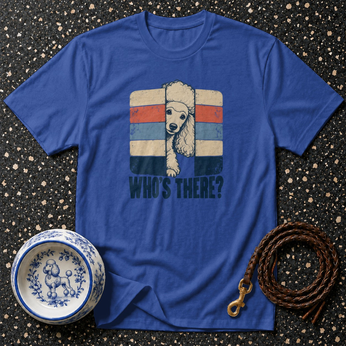 Retro Peeking Poodle T-Shirt