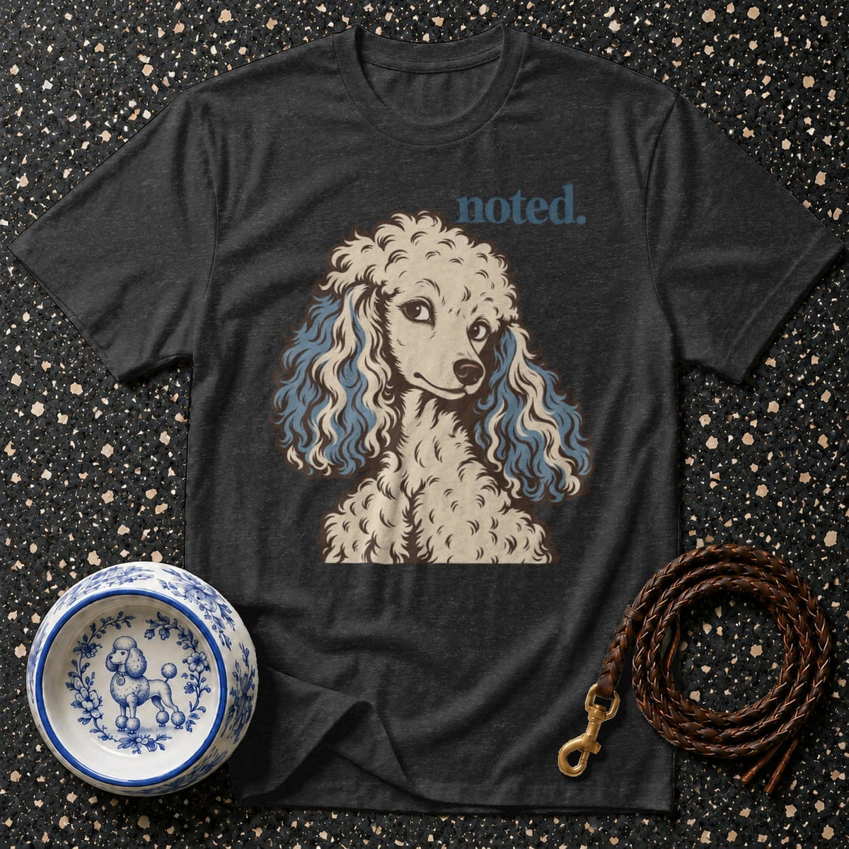 T-shirt Noted Sassy Poodle T-Shirt Noted Poodle Graphic T-Shirt | Vintage Dog Tee