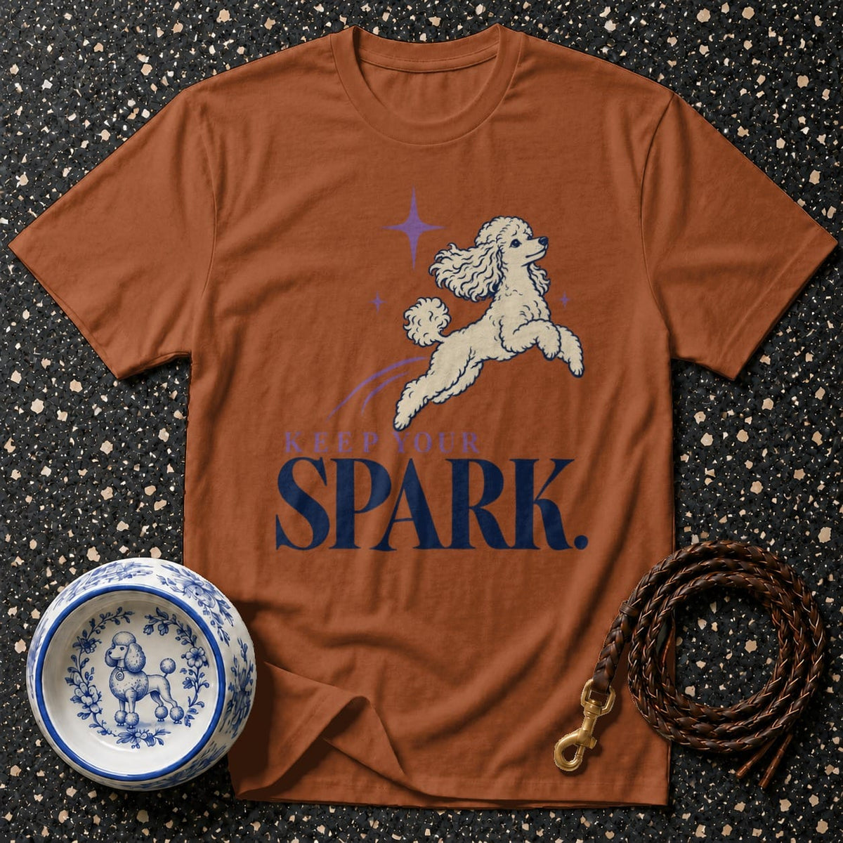 T-shirt Keep Your Spark Poodle T-Shirt Keep Your Spark Poodle T-Shirt | Premium Dog Apparel